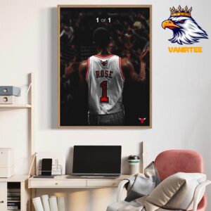 1 Of 1 Chicago Bulls Retire Derrick Rose’s Number During The 2025-2026 NBA Season Home Decor Poster Canvas