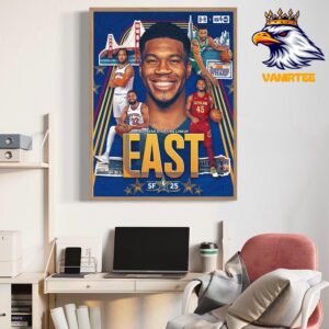 2025 NBA All-Star Starting Lineup East At SF 25 Home Decor Poster Canvas