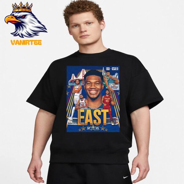 2025 NBA All-Star Starting Lineup East At SF 25 Unisex T-Shirt