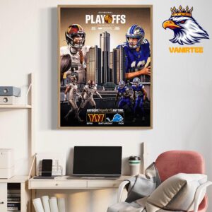 2025 NFL Divisional Playoffs For Washington Commanders Vs Detroit Lions Home Decor Poster Canvas