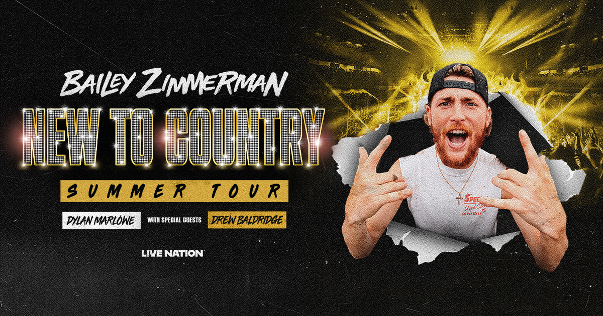 Bailey Zimmerman Announces Summer 2025 U.S. Headlining Dates For His New To Country Tour