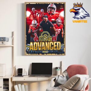 Congratulations To Ohio State Buckeyes Football Advanced 2025 CFP National Championship Home Decor Poster Canvas