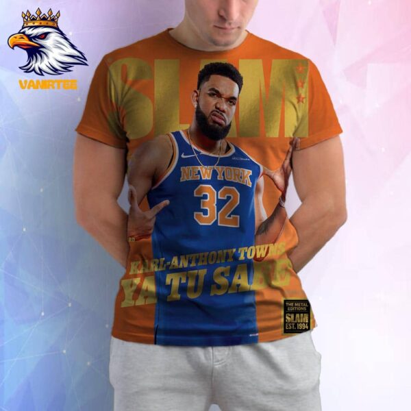 Ya Tu Sabe Karl-Anthony Towns On The Gold Metal Editions Cover SLAM 254 All Over Print Shirt