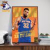 From New York To The Dominican Republic Ya Tu Sabe Karl-Anthony Towns On SLAM 254 Cover Home Decor Poster Canvas